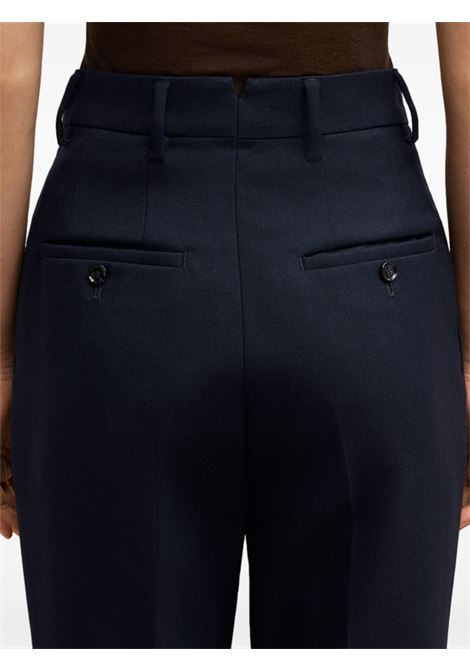 Pantaloni a sigaretta con vita alta in blu Ami Paris - donna AMI PARIS | FTR112WV00264011